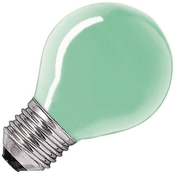 Gloeilamp kogellamp groen 25W E27